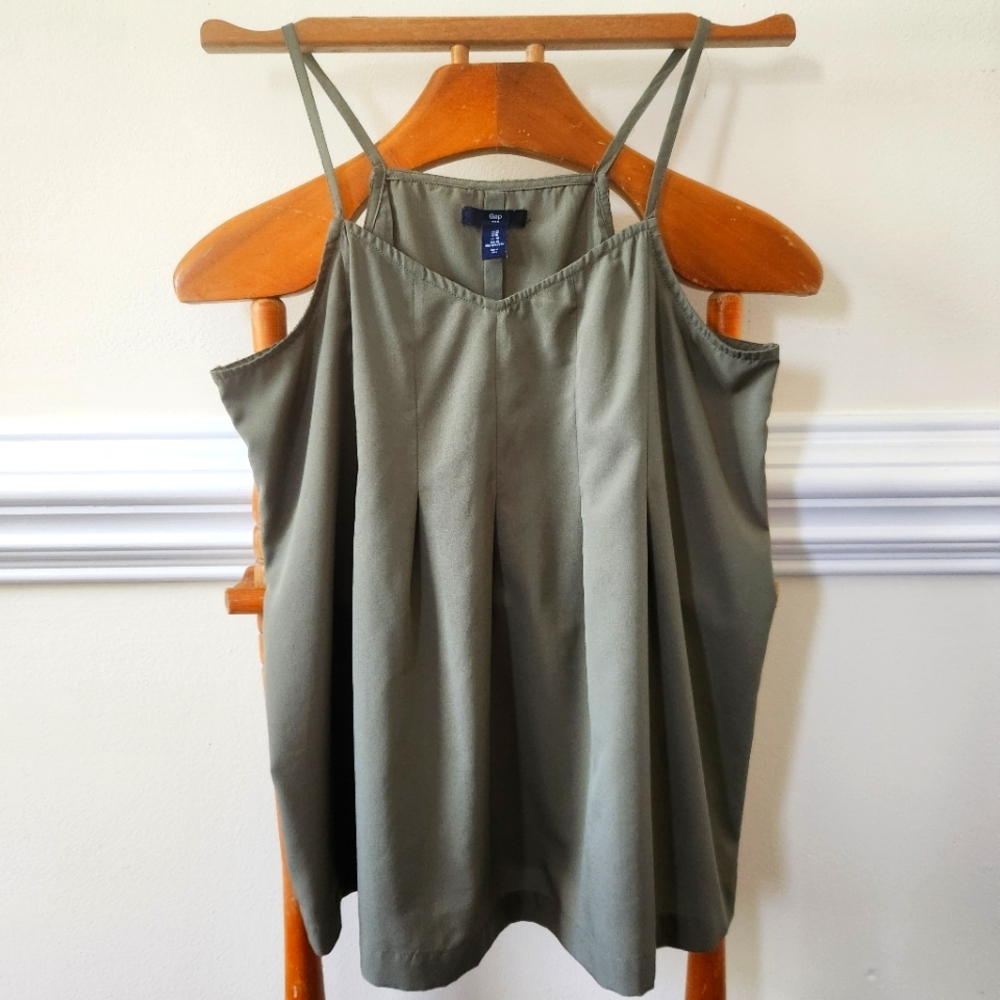Gap Sage Green Flowy String Tank Size M